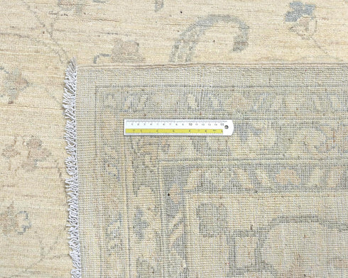 13x19 Zeigler Beige Afghan Hand Knotted Wool Area Rug